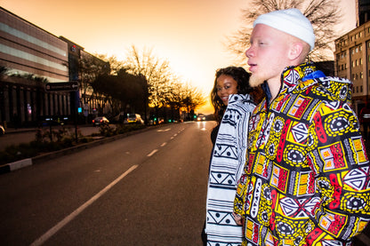 Origina Xhosa Pattern Jacket with Removable hood Tribe Afrique