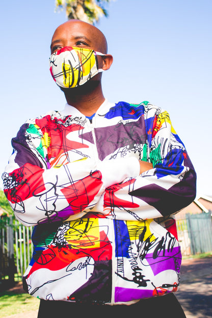 Mim African Bomber Jackets with Mask Tribe Afrique