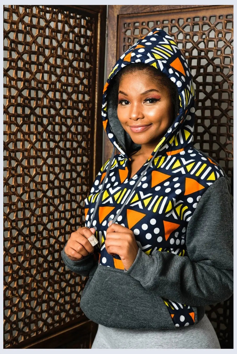 Full Piece Nkonta Hoodie by Tribe Afrique Tribe Afrique