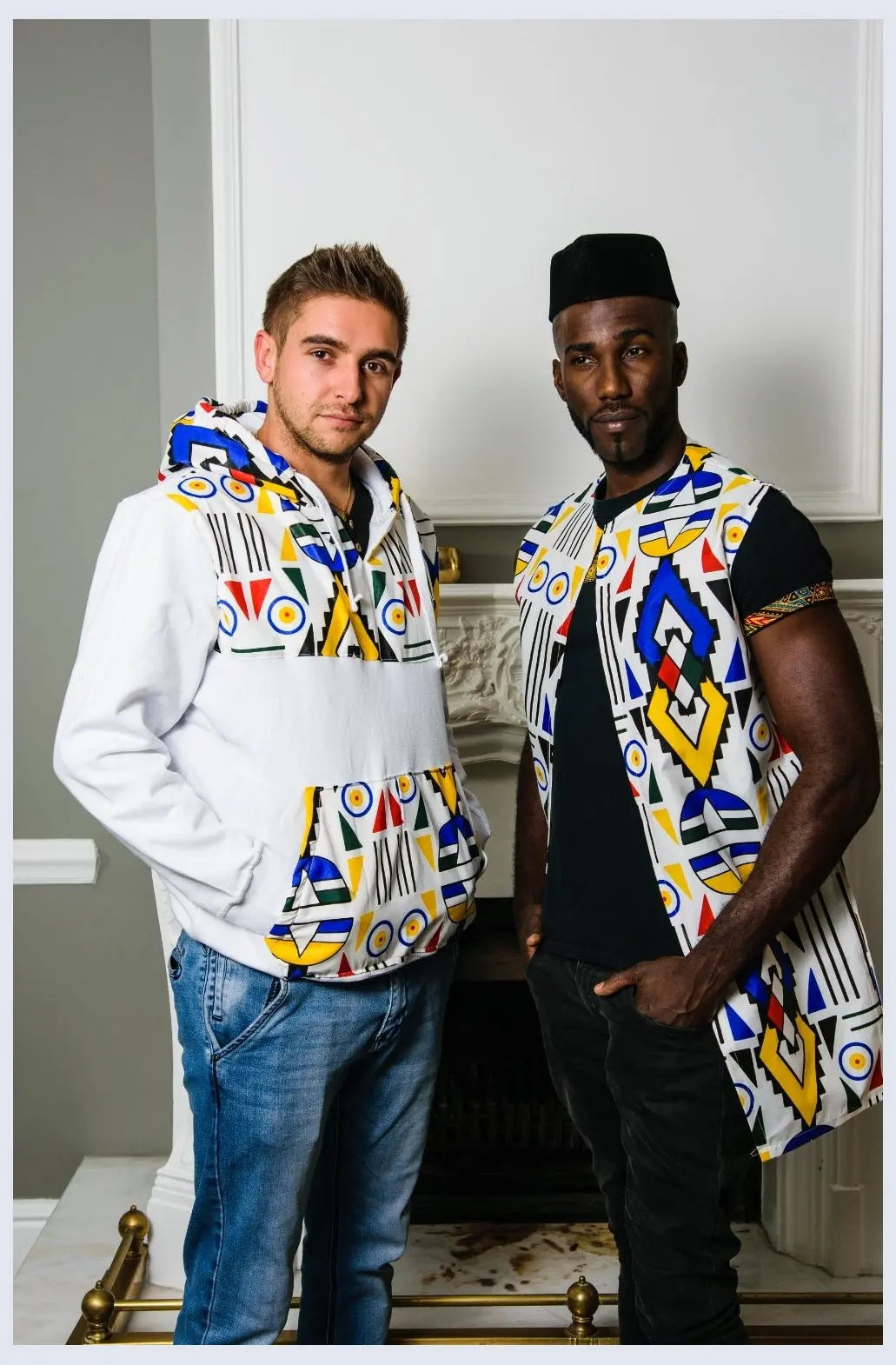 Ndebele Kese Hoodie by Tribe Afrique Tribe Afrique