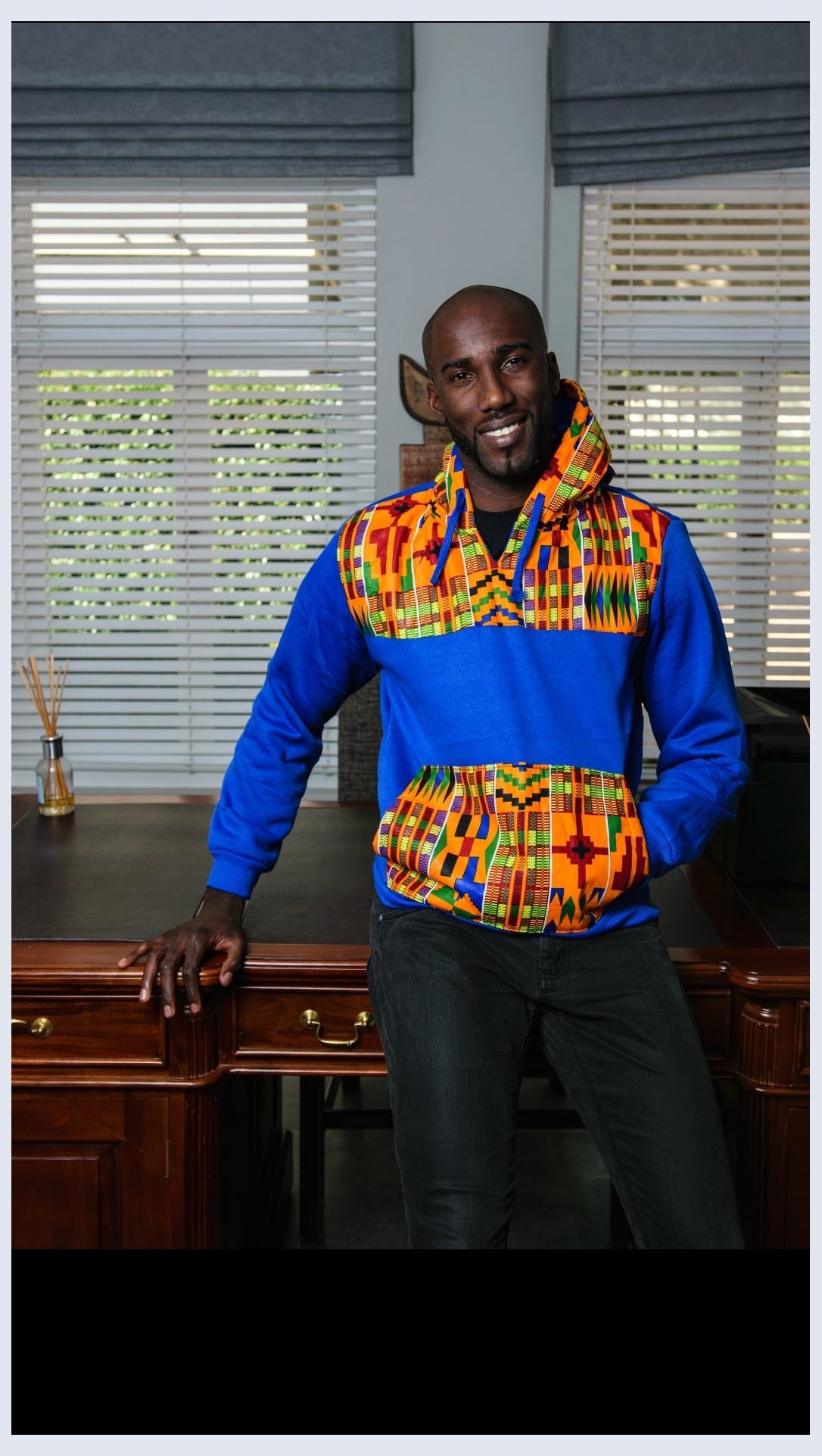 Kente Hoodie by Tribe Afrique