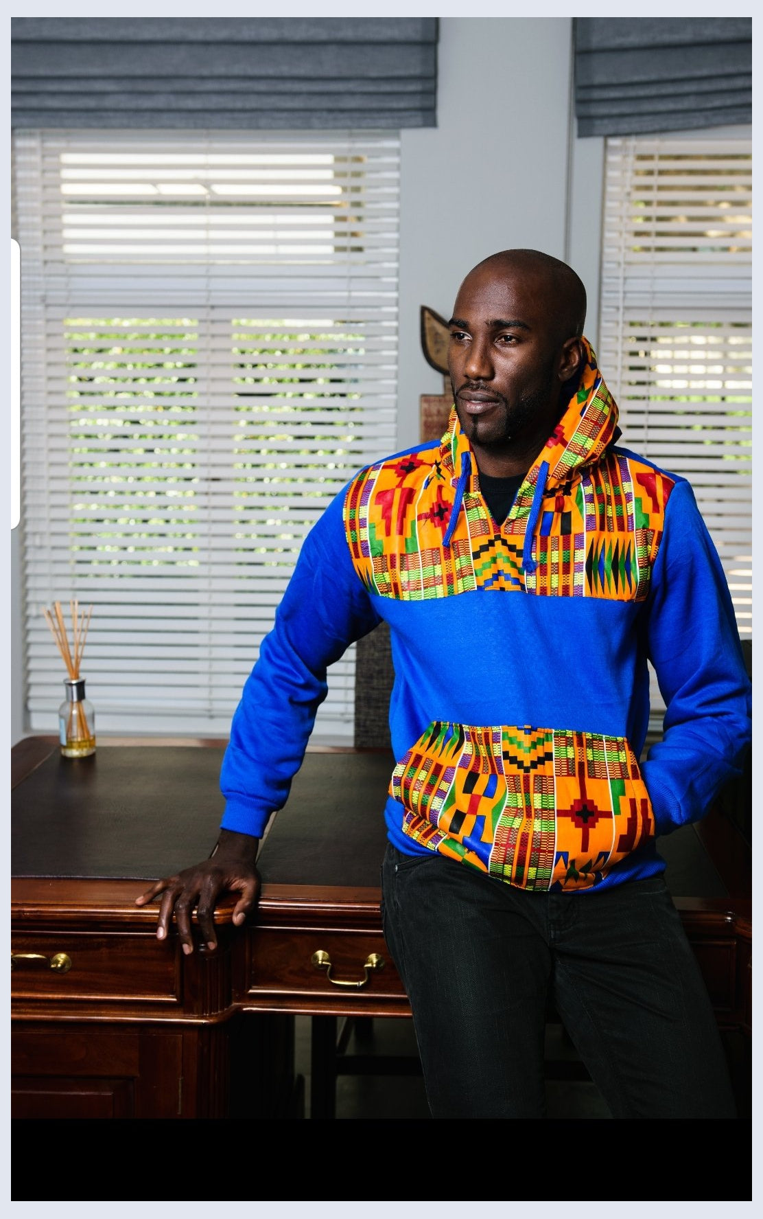 Kente Hoodie by Tribe Afrique Tribe Afrique