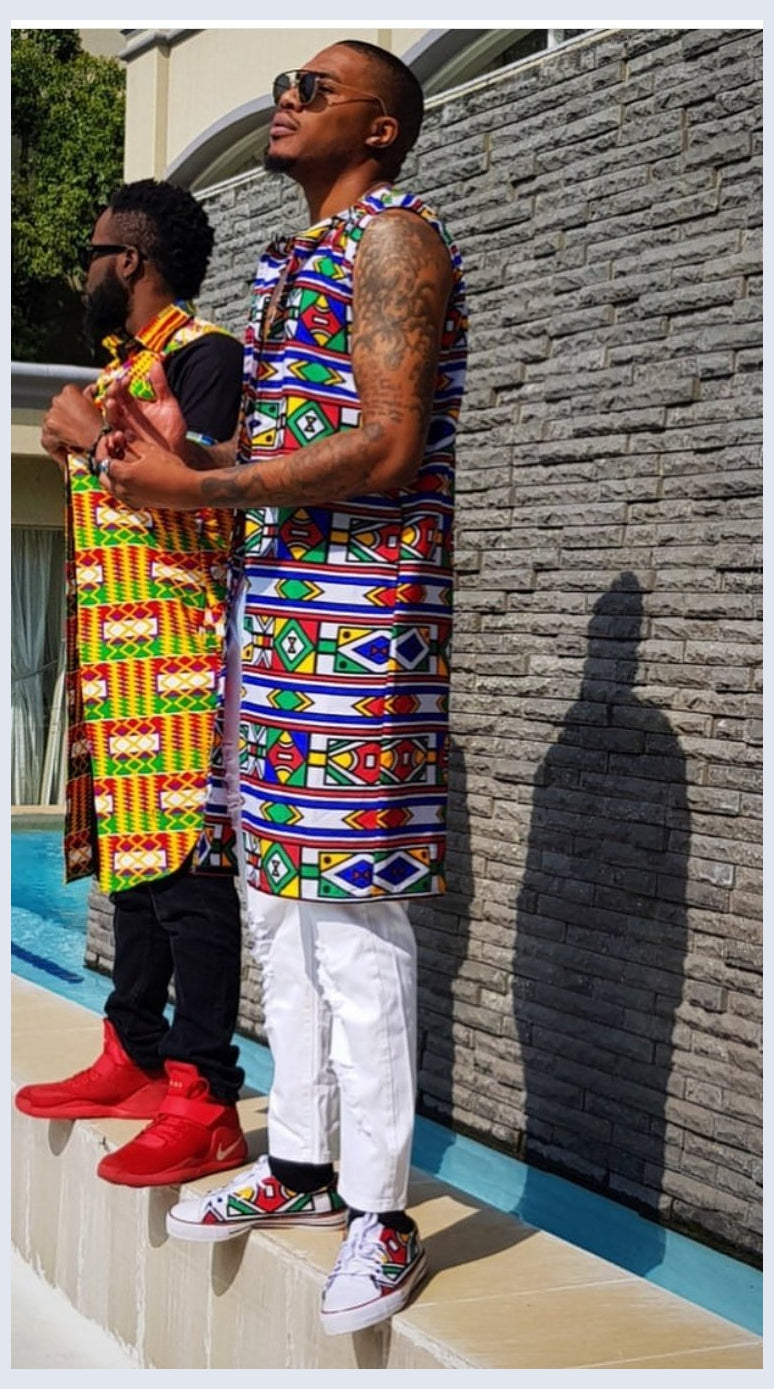 Ndebele Overcoat by Tribe Afrique. Tribe Afrique