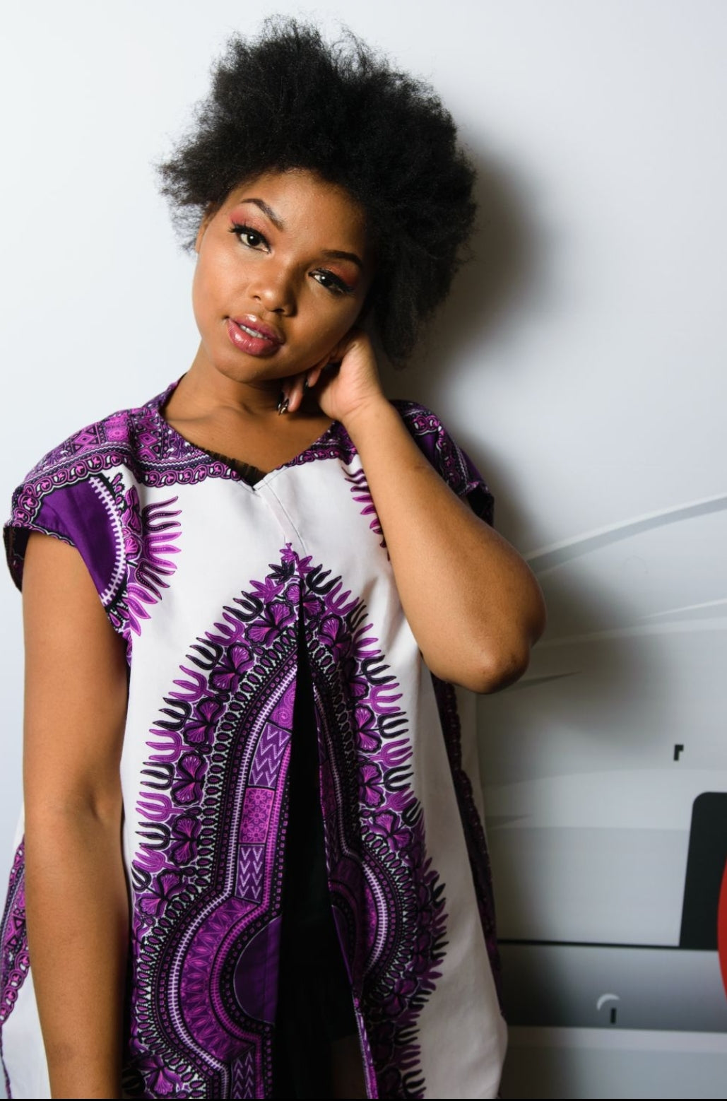 Purple Dashiki African Overcoat by Tribe Afrique.
