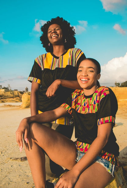 Yellow Venda Jika African Shirt by Tribe Afrique Tribe Afrique