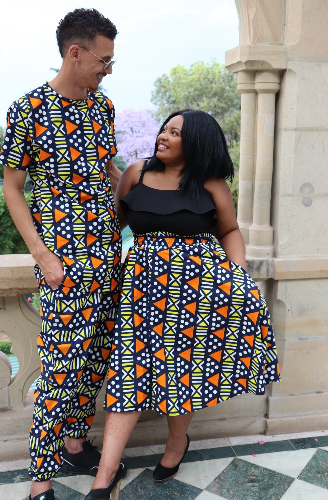 Nkonta High Waist Skirt by Tribe Afrique (With Pockets) Tribe Afrique