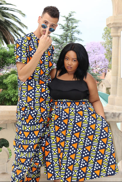 Nkonta High Waist Skirt by Tribe Afrique (With Pockets)