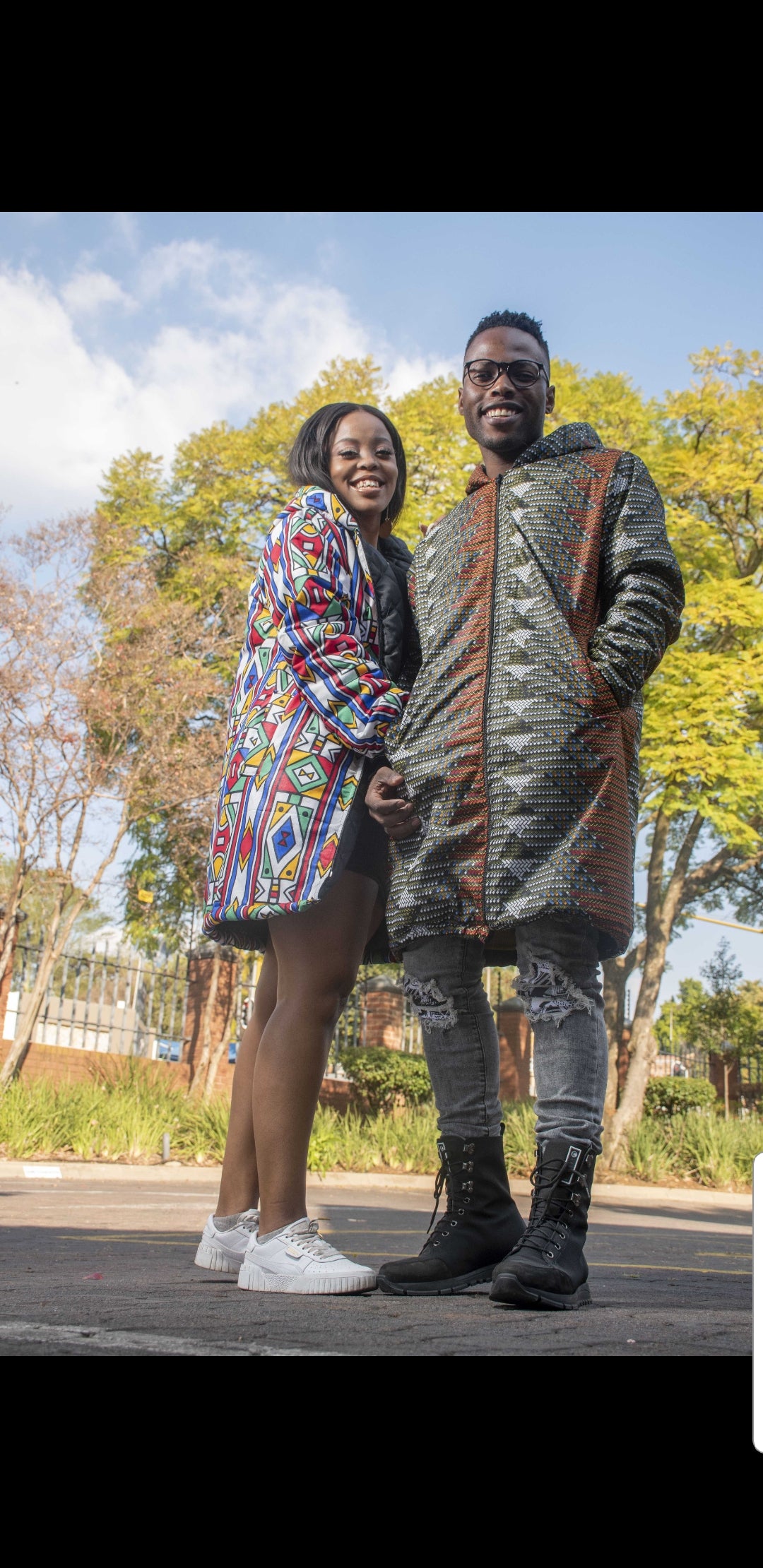 Mlindo Extra Long Jacket with Removable hood Tribe Afrique
