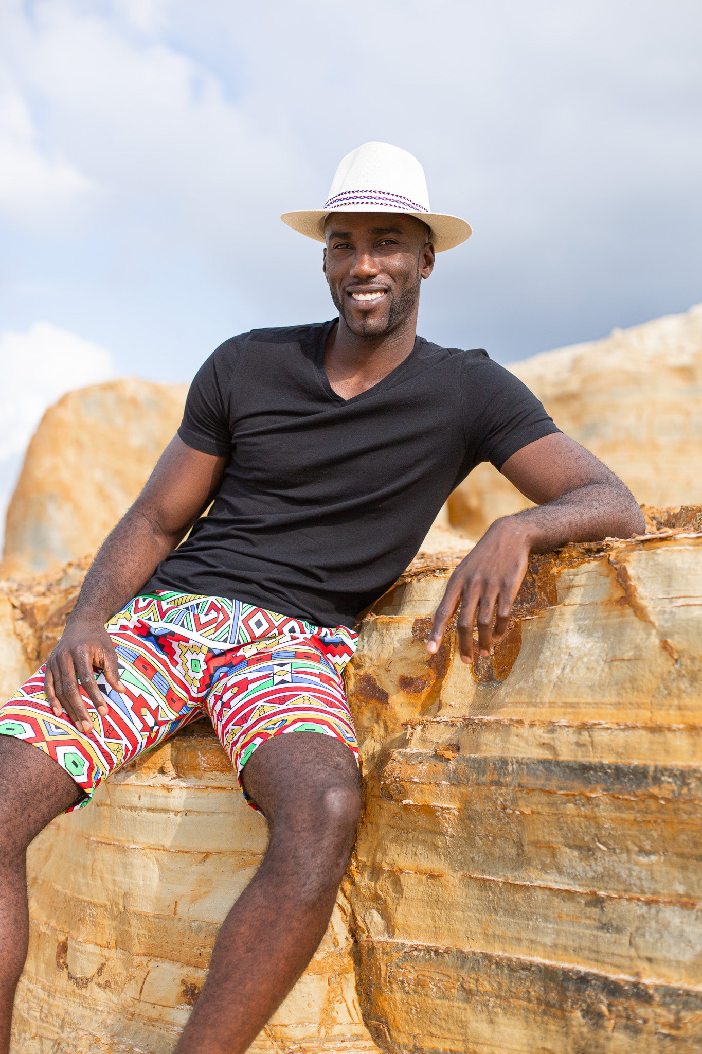 Madi African Shorts by Tribe Afrique Tribe Afrique