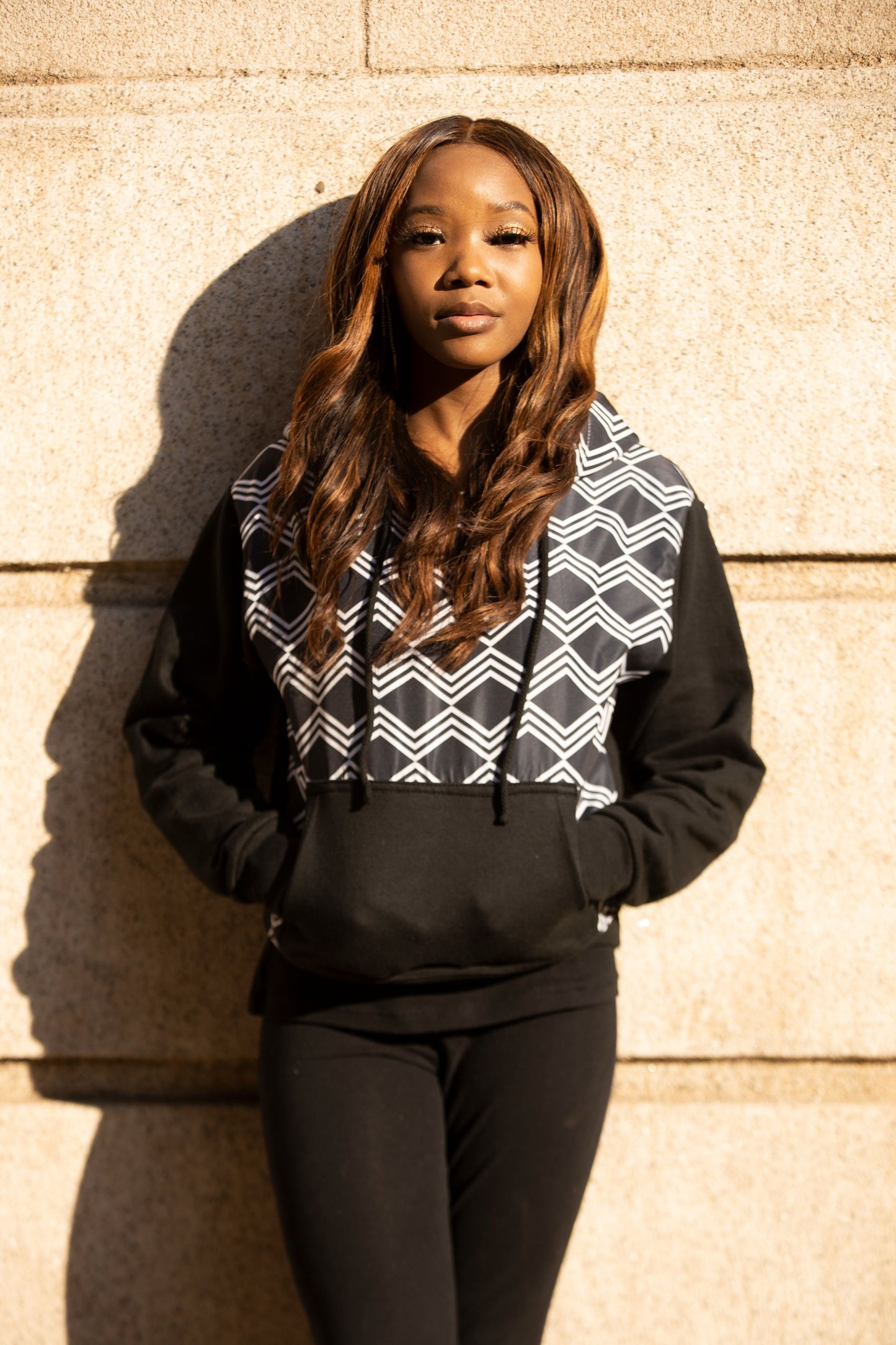 Xhosa Black and White Hoodie Tribe Afrique