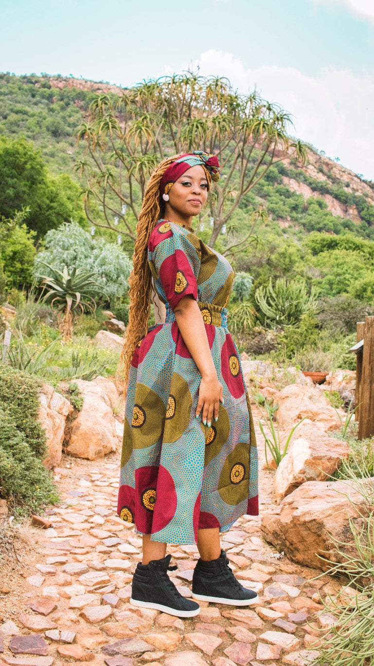 Lashibi High Waist Skirt by Tribe Afrique (With Pockets) Tribe Afrique