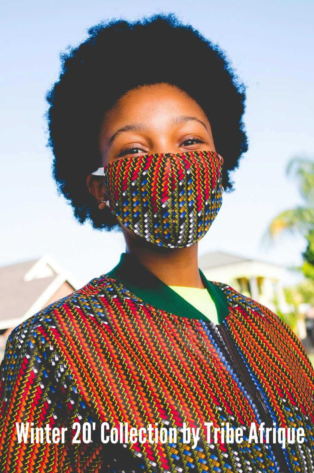 Lindo African Bomber Jackets with Mask Tribe Afrique