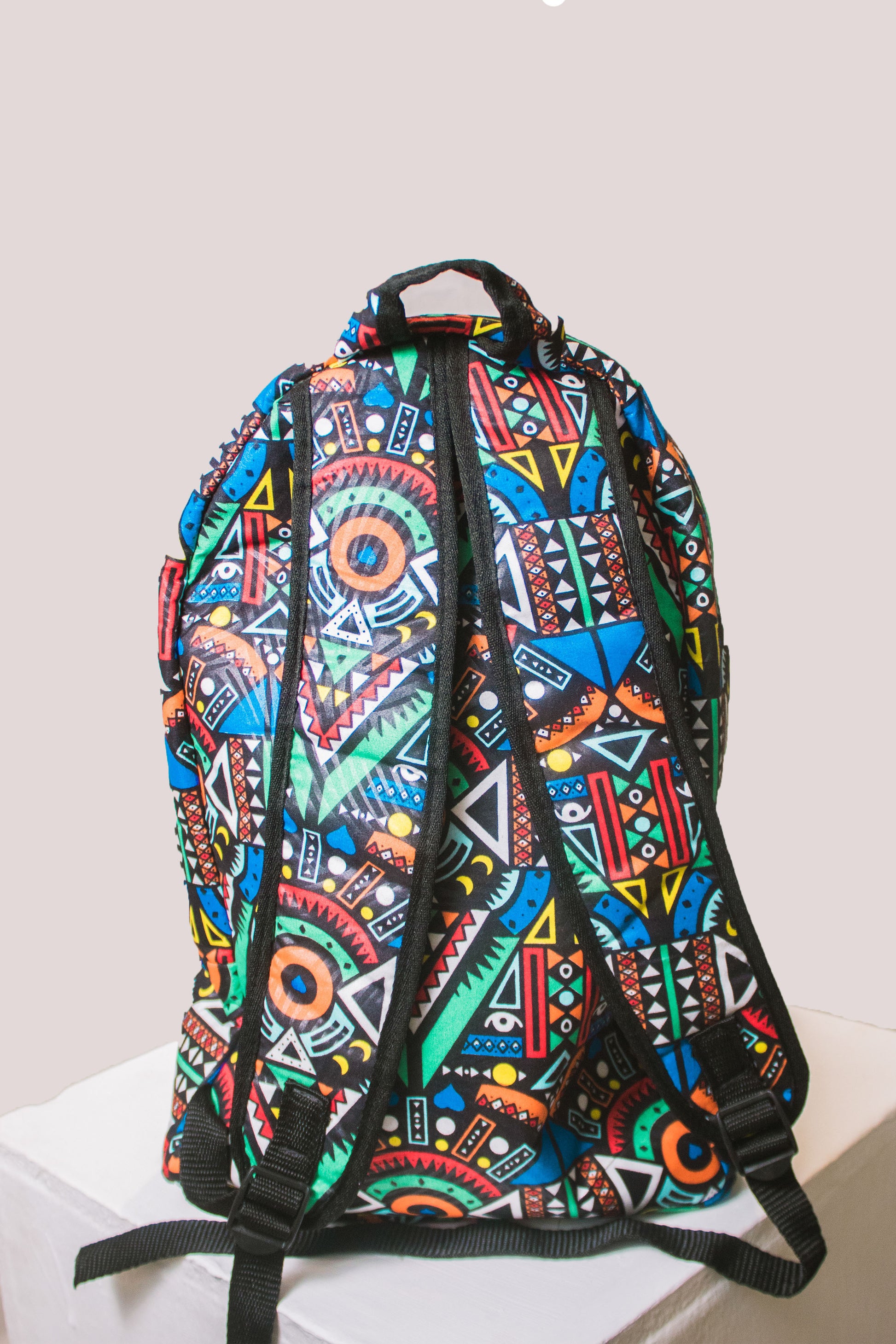 Blue Kai Laptop Backpacks (With Mask) by Tribe Afrique Tribe Afrique