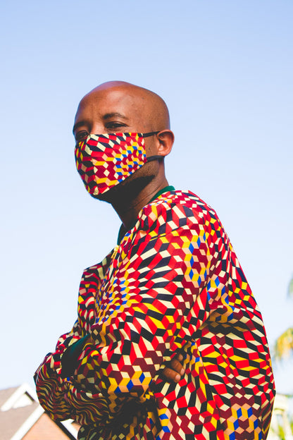 Lethu African Bomber Jackets with Mask Tribe Afrique