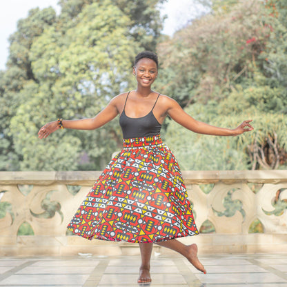 Ogyabaa High Waist Skirt by Tribe Afrique (With Pockets) Tribe Afrique