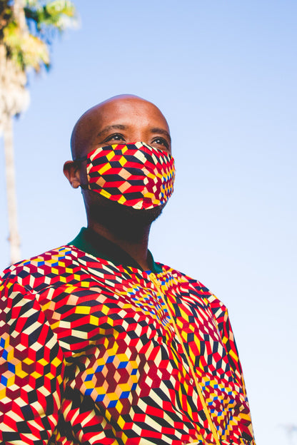 Lethu African Bomber Jackets with Mask Tribe Afrique