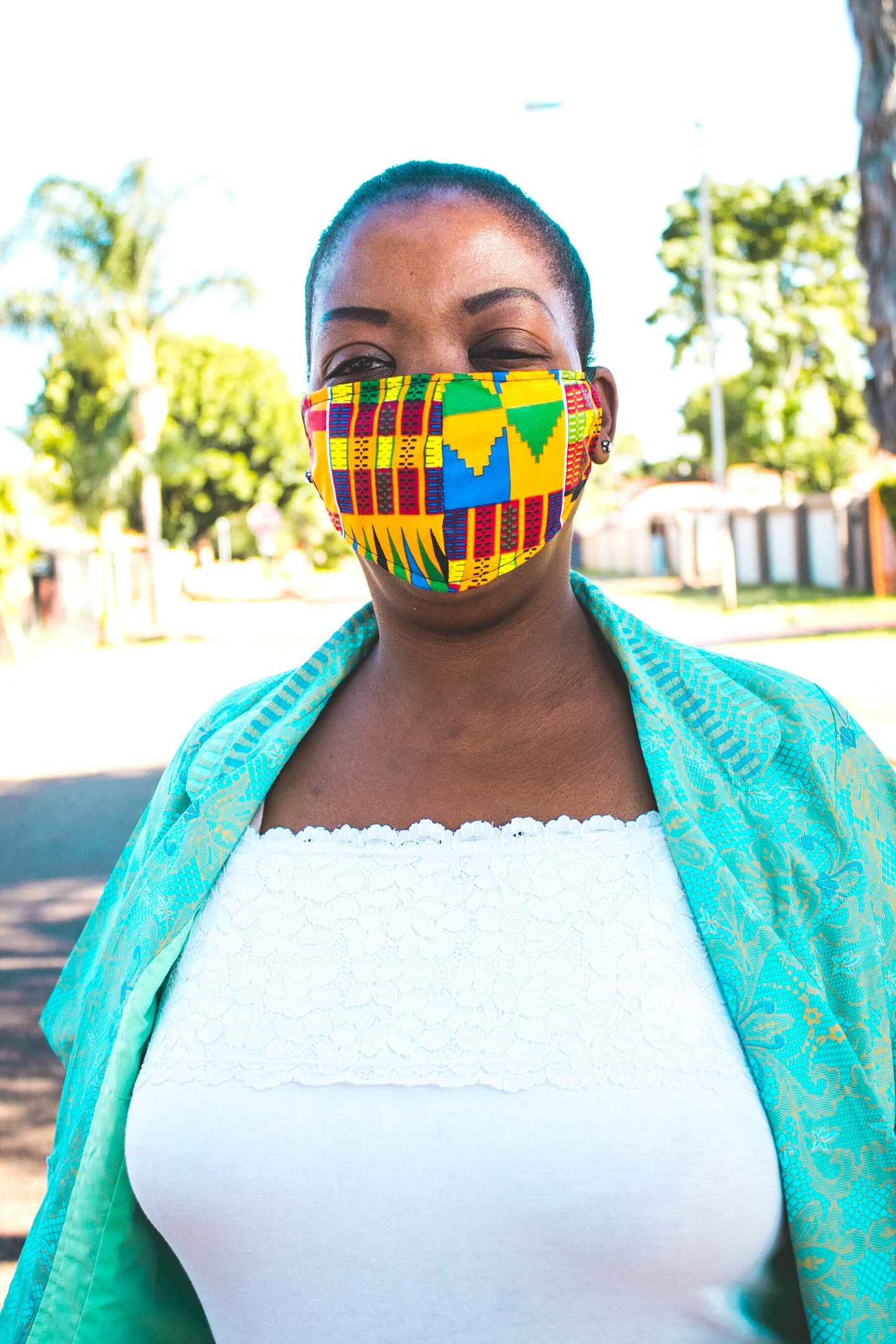 Kente African Face Mask by Tribe Afrique (2-Ply & 3-Ply) Tribe Afrique