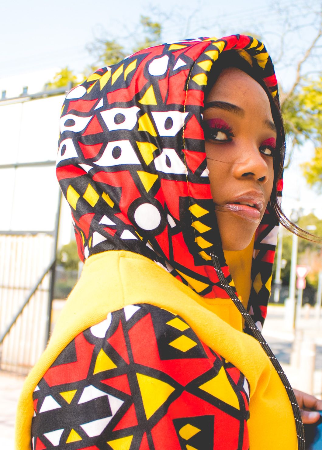 Ogyabaa African Hoodie with 3-Ply Mask