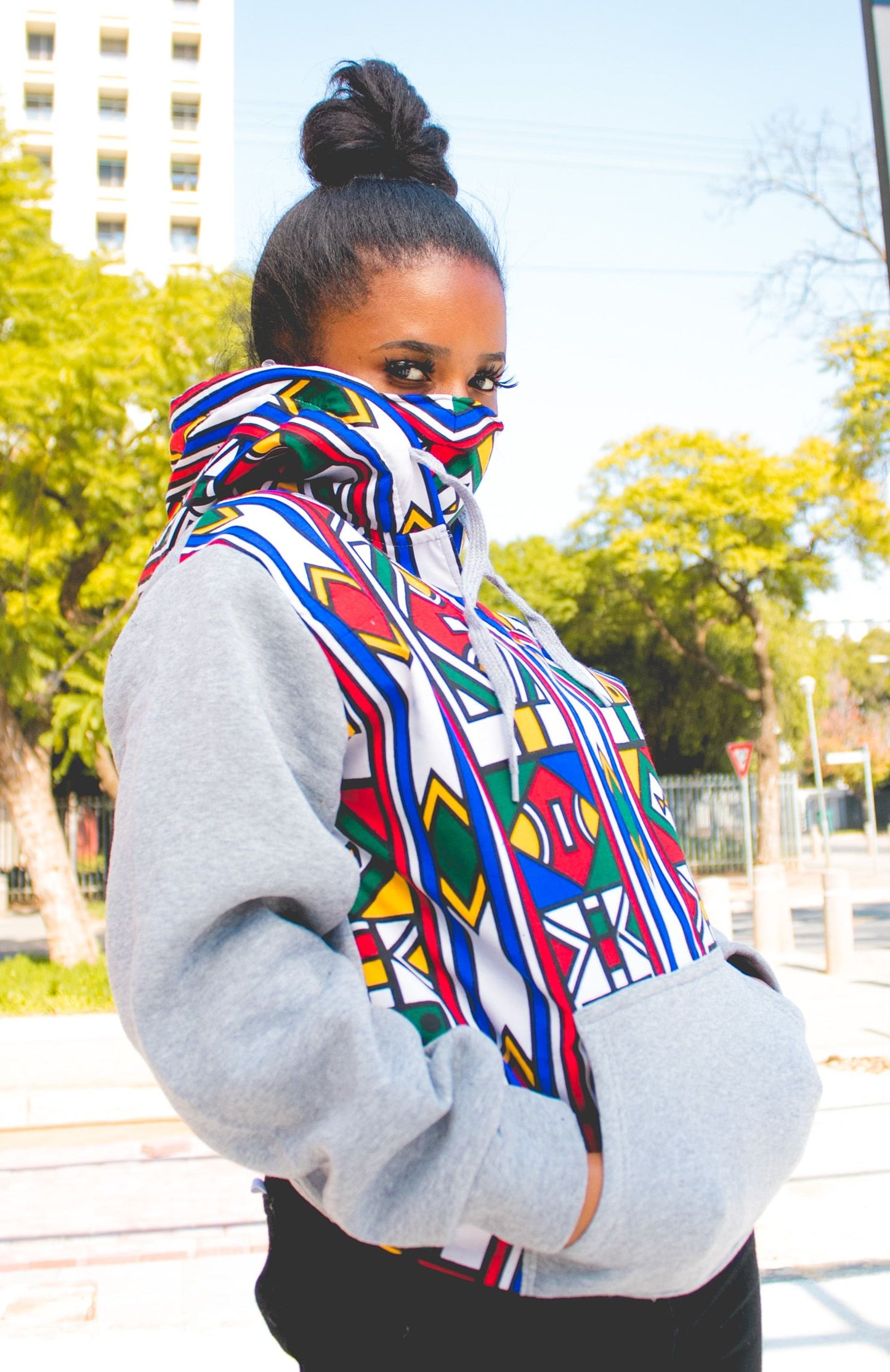 Original Ndebele African Hoodie by Tribe Afrique Tribe Afrique